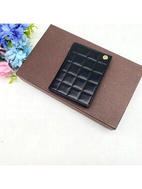 Chanel Card Case Set Era Business Coco Button